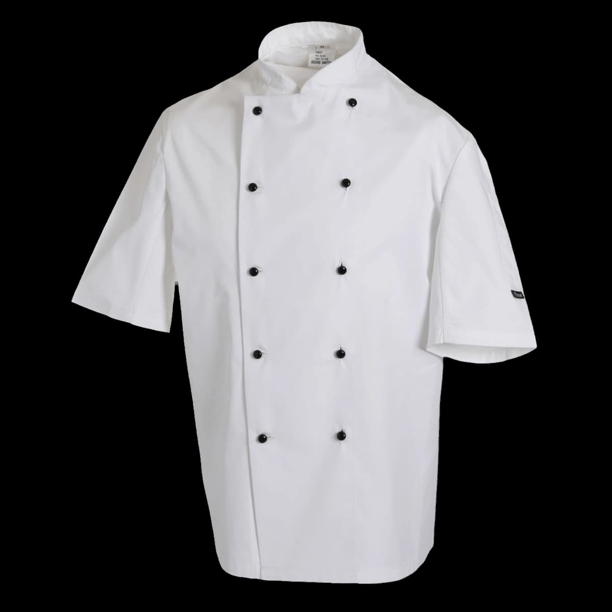 Removable Stud Short Sleeve Chef's Jacket