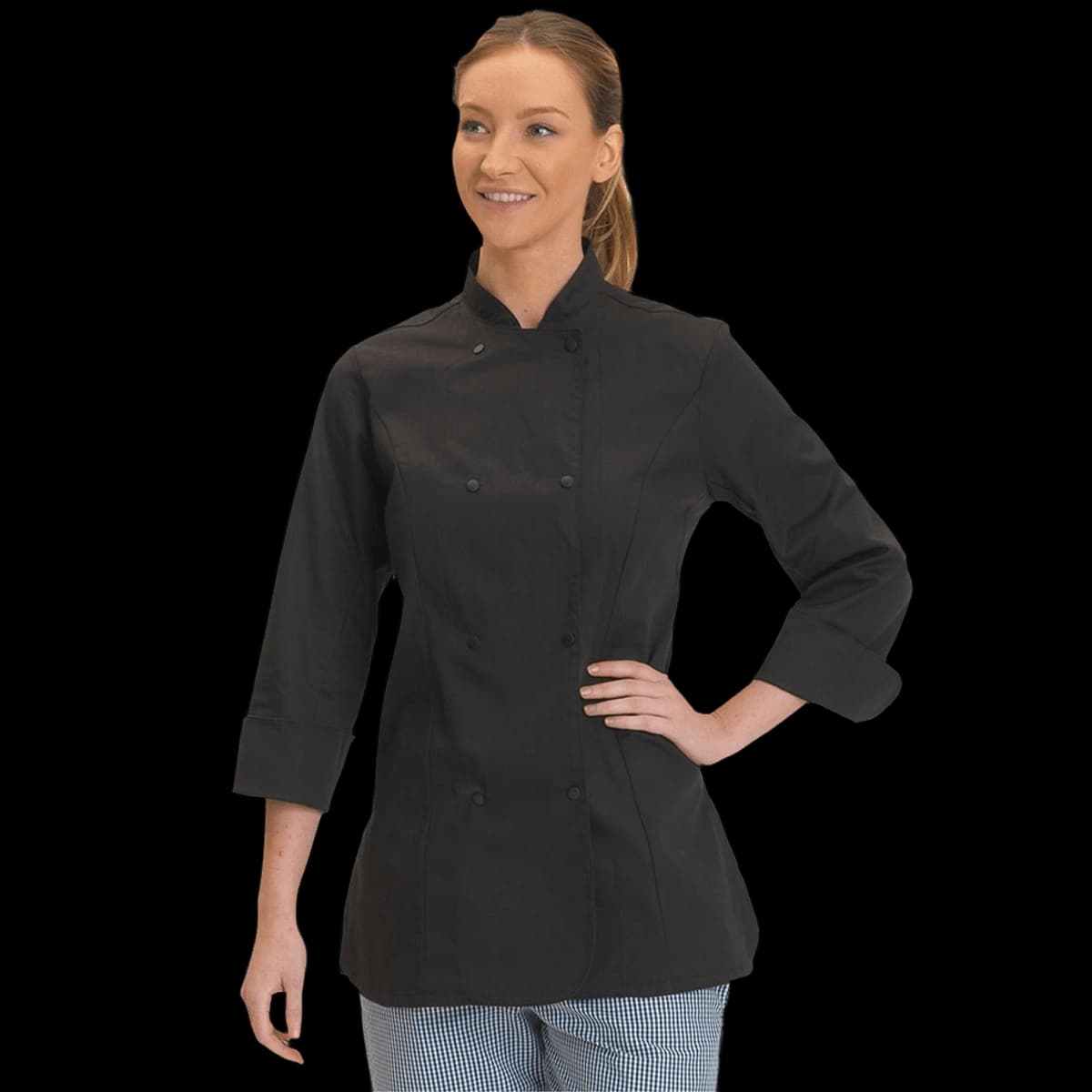 Ladies' Long Sleeve Fitted Chef's Jacket