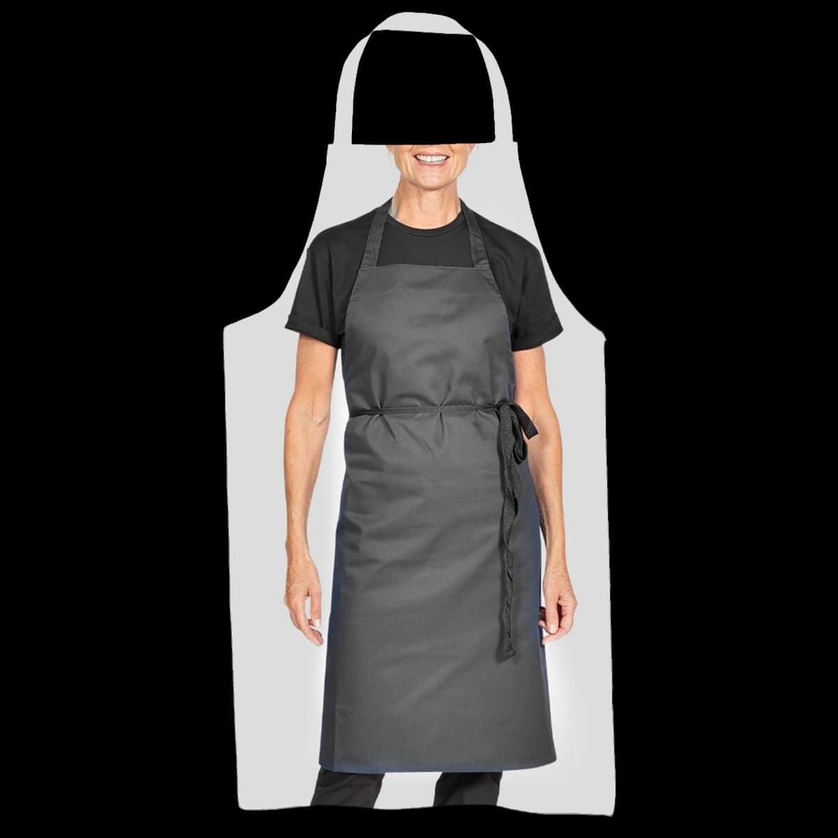 Low Cost Bib Apron Without Pocket