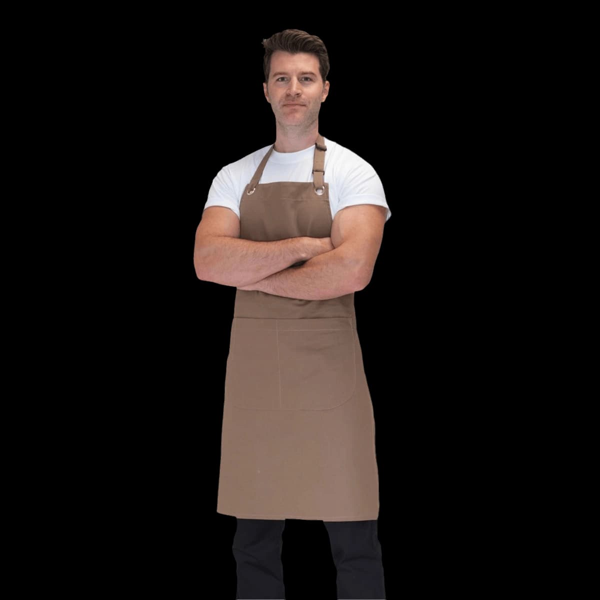 Canvas Bib Apron With Pocket