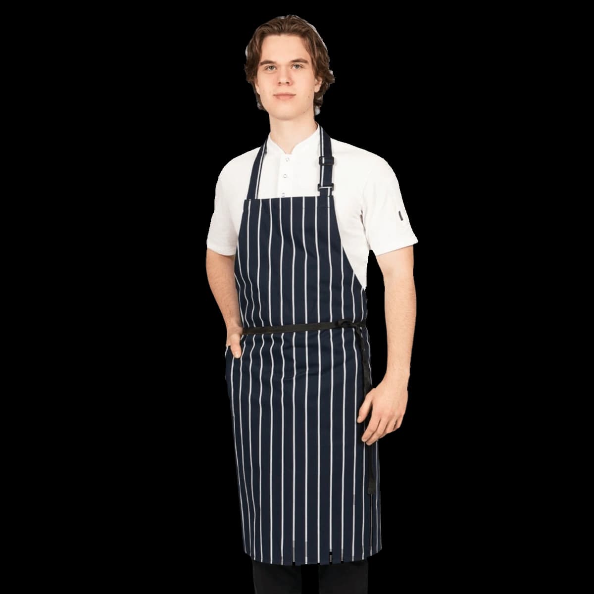 Woven Butchers Stripe Apron