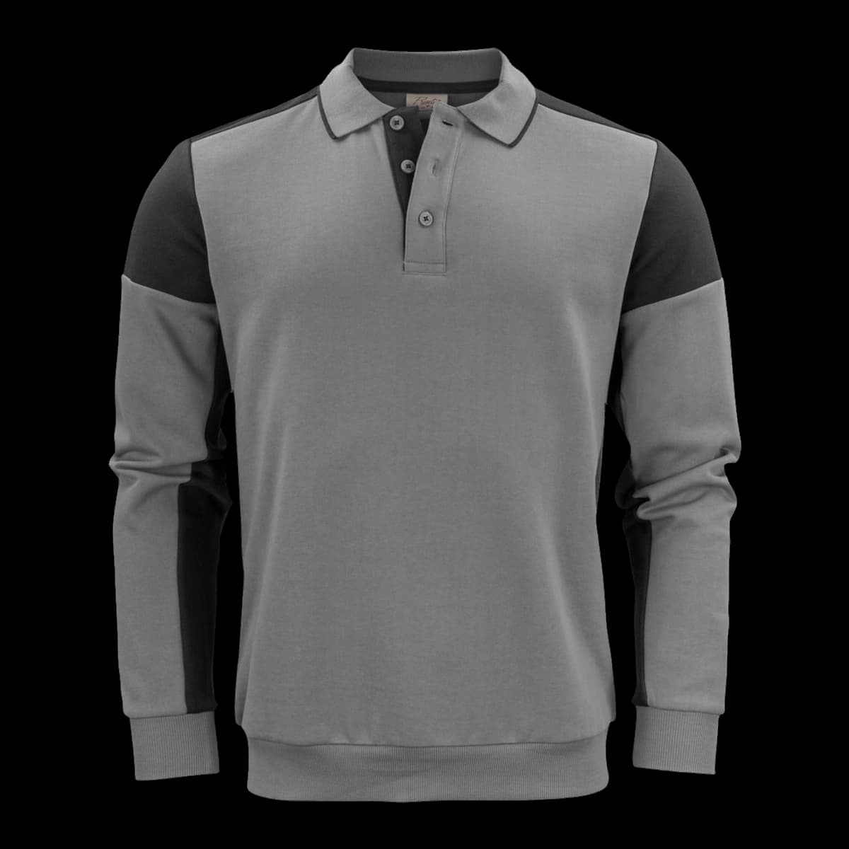 Long Sleeve Polo Sweatshirt