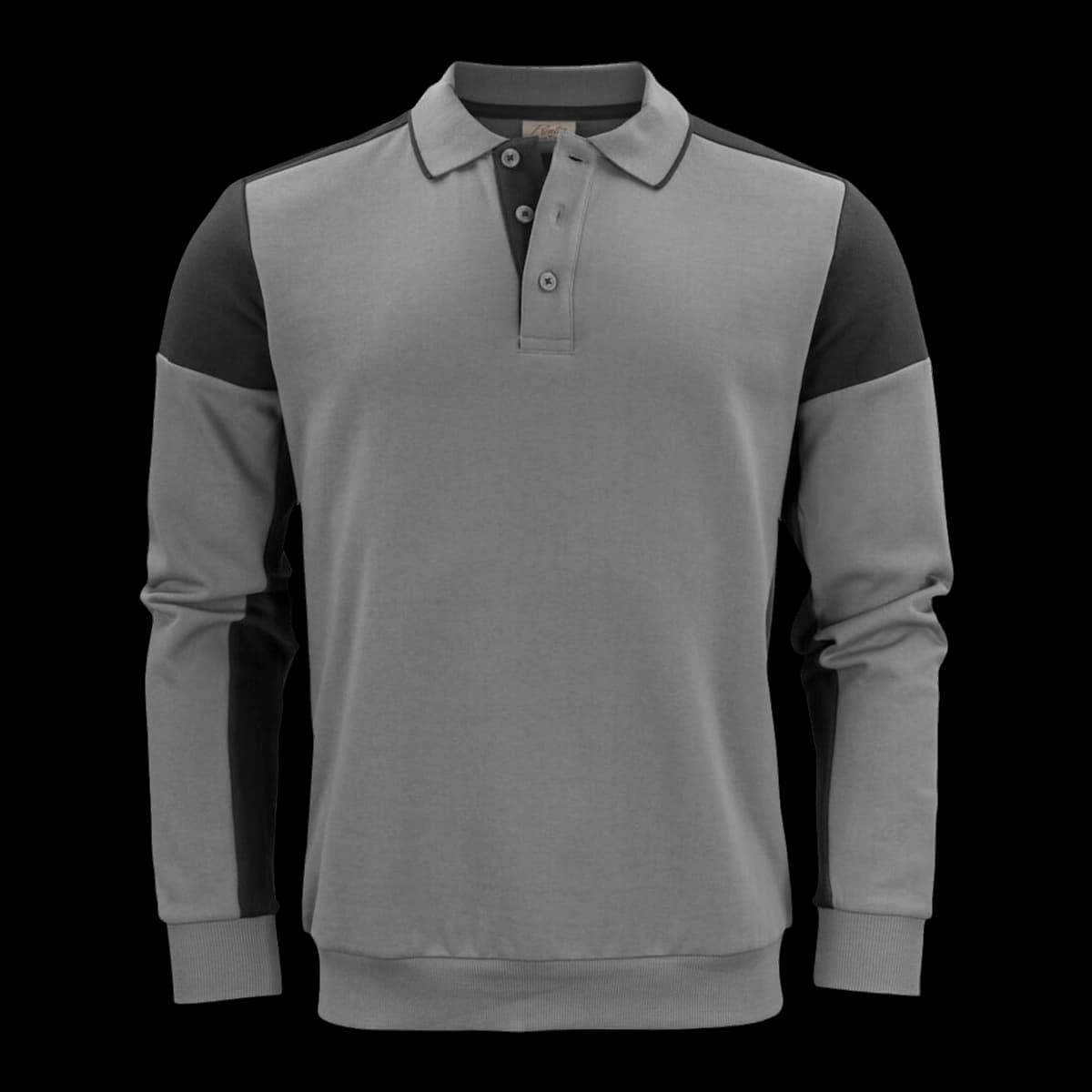 Long Sleeve Polo Sweatshirt