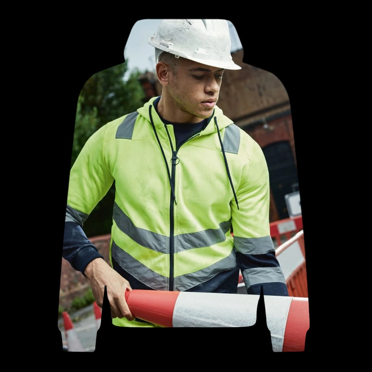 Pro Hi Vis Full Zip Hoodie