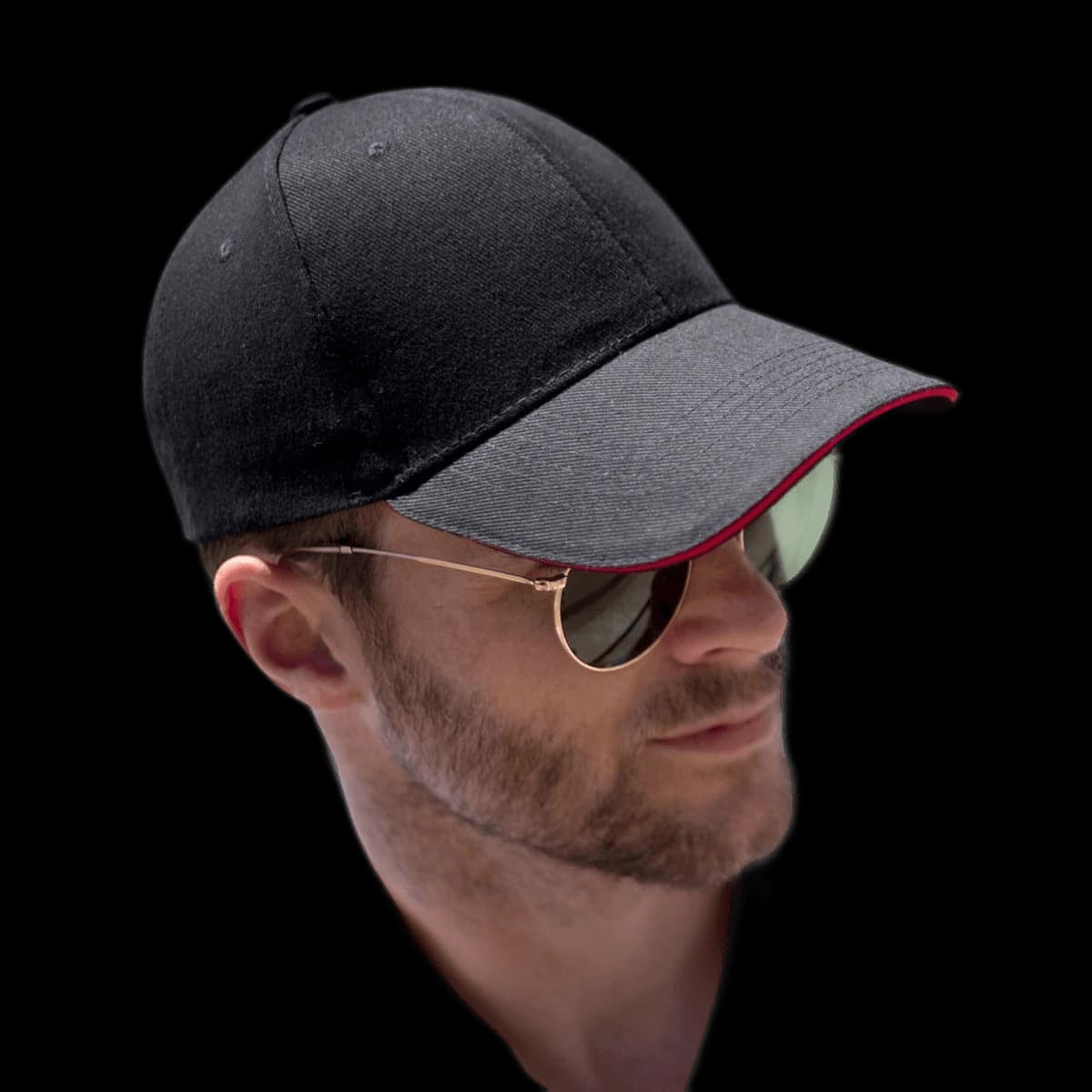 Memphis Brushed Cotton Low Profile Sandwich Peak Cap