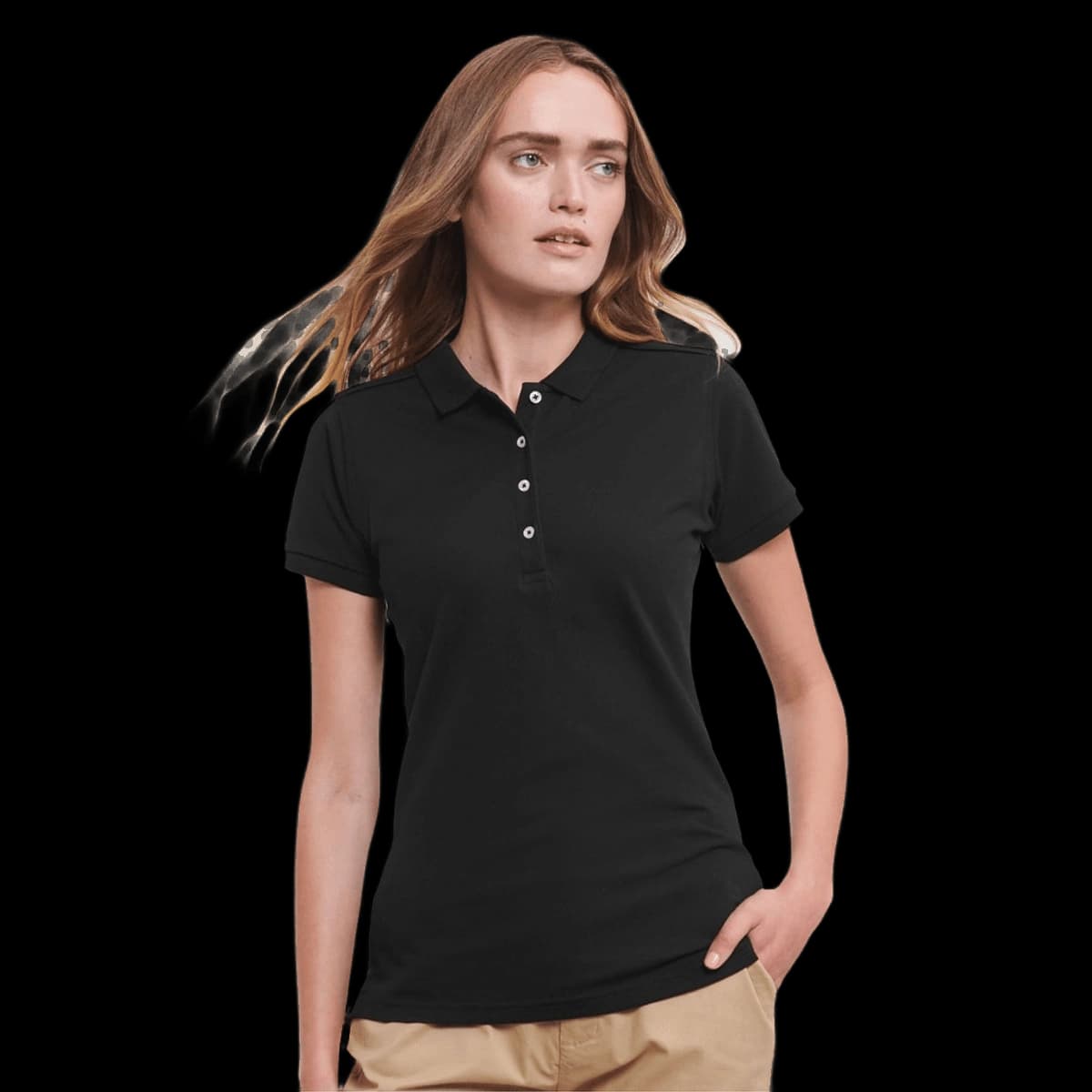 Ladies' Fitted Stretch Polo