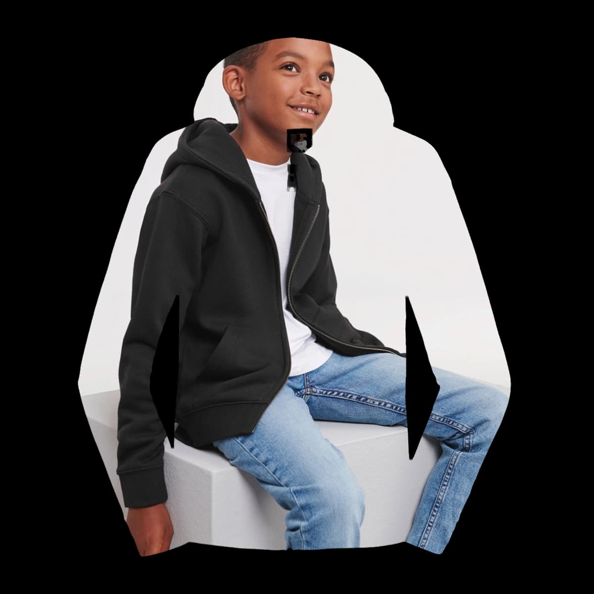 Kids Authentic Zip Hood Sweat