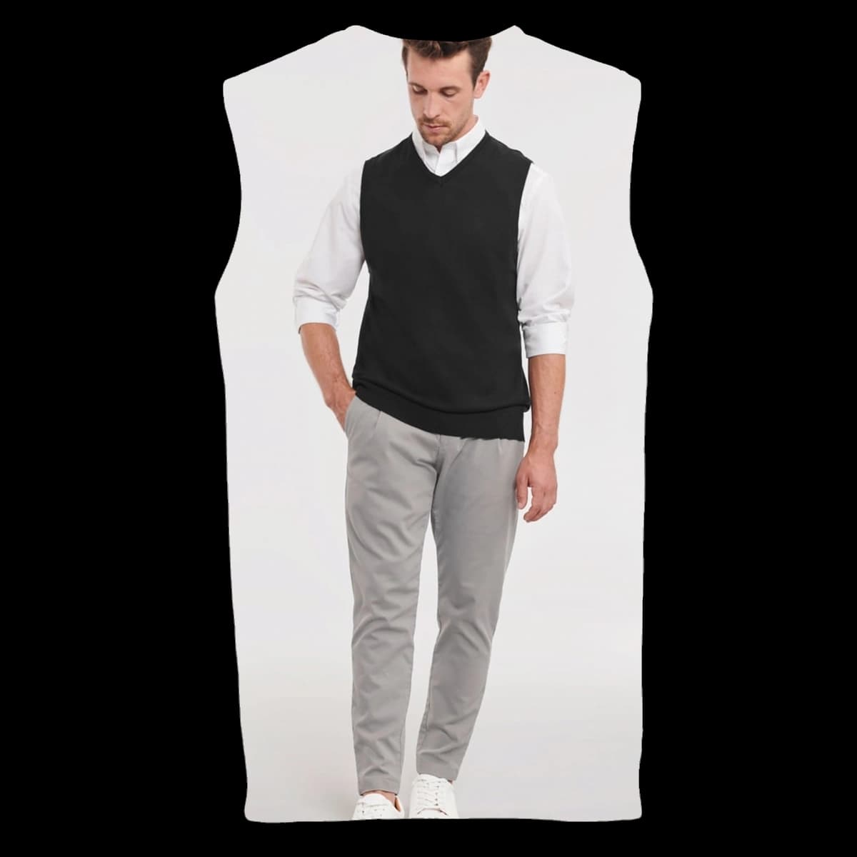 V-Neck Sleeveless Knitted Pullover