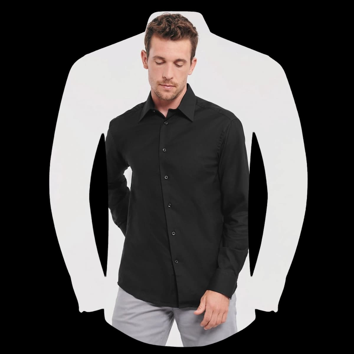 Men's Long Sleeve Tailored Oxford Shirt