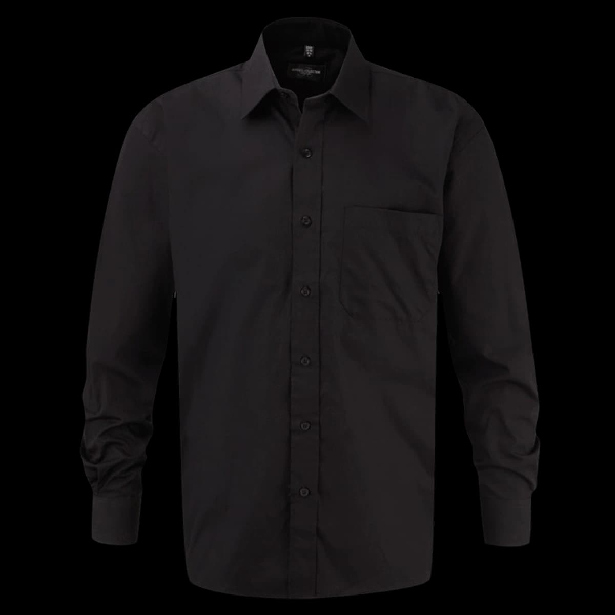 Men's Long Sleeve Classic Pure Cotton Poplin Shirt