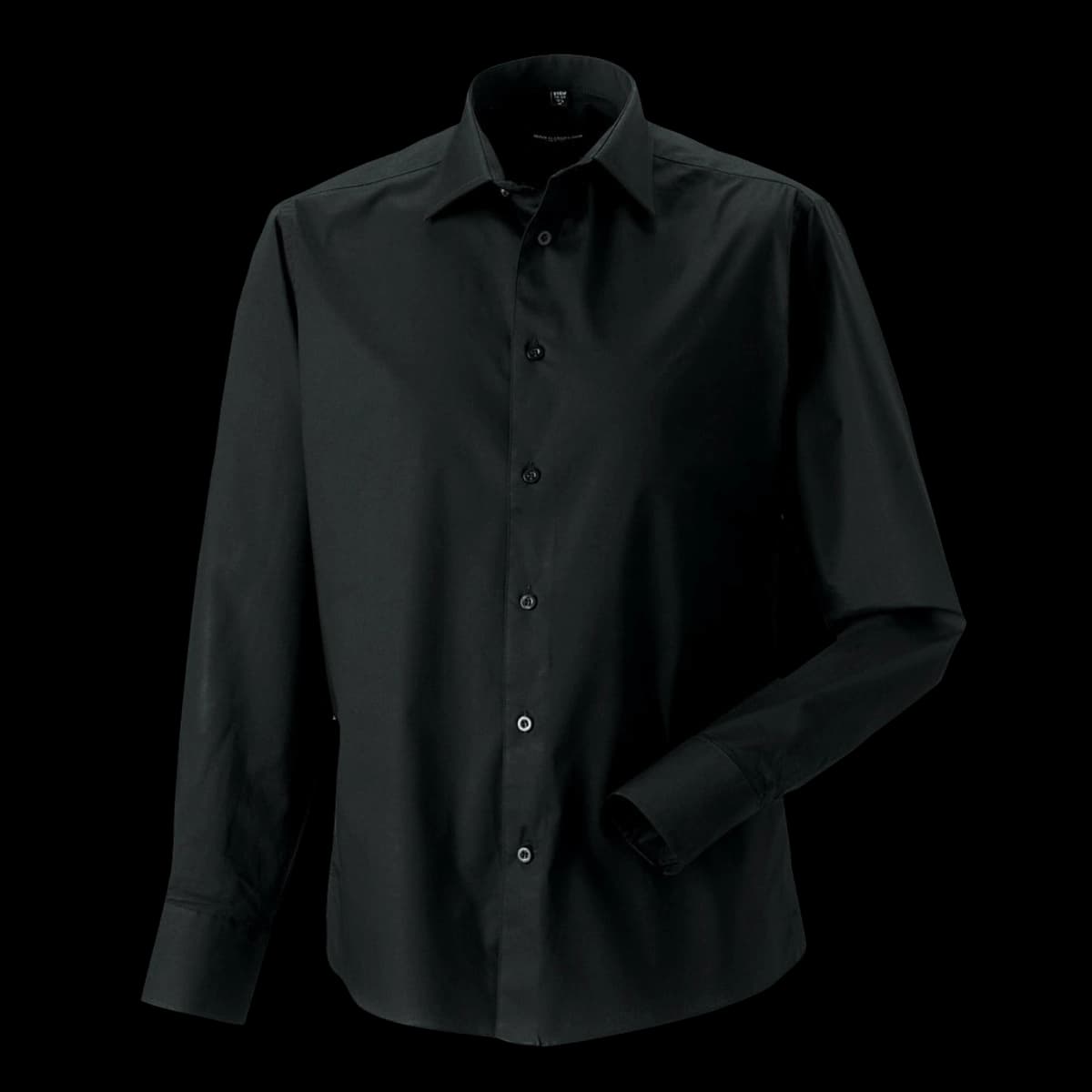 Men's Long Sleeve Fitted Stretch Shirt
