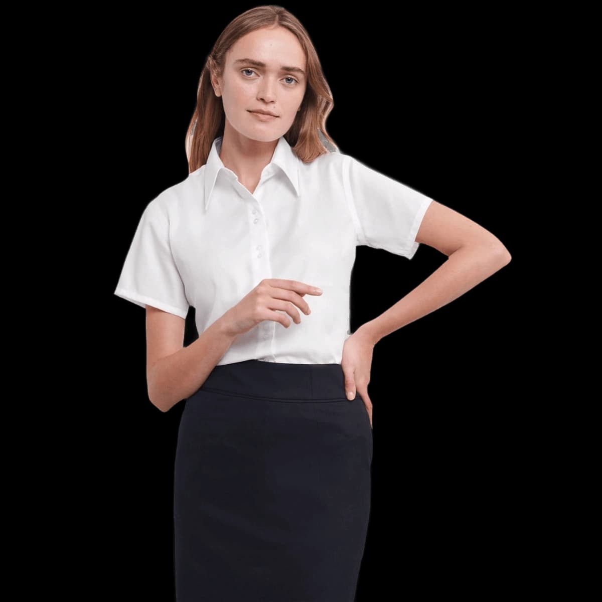 Ladies' Short Sleeve Tailored Ultimate Non-Iron Shirt