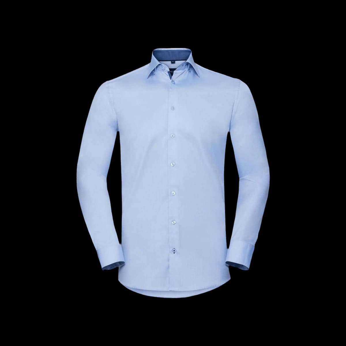 Men's Long Sleeve Tailored Contrast Herringbone Shirt