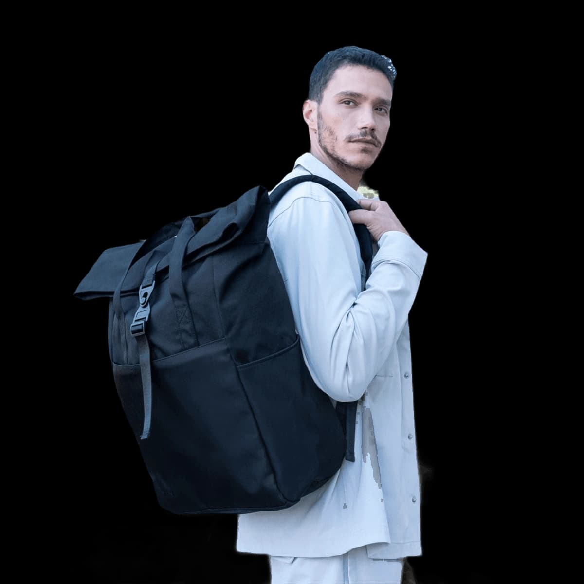 Ruby Roll-Top Laptop Backpack