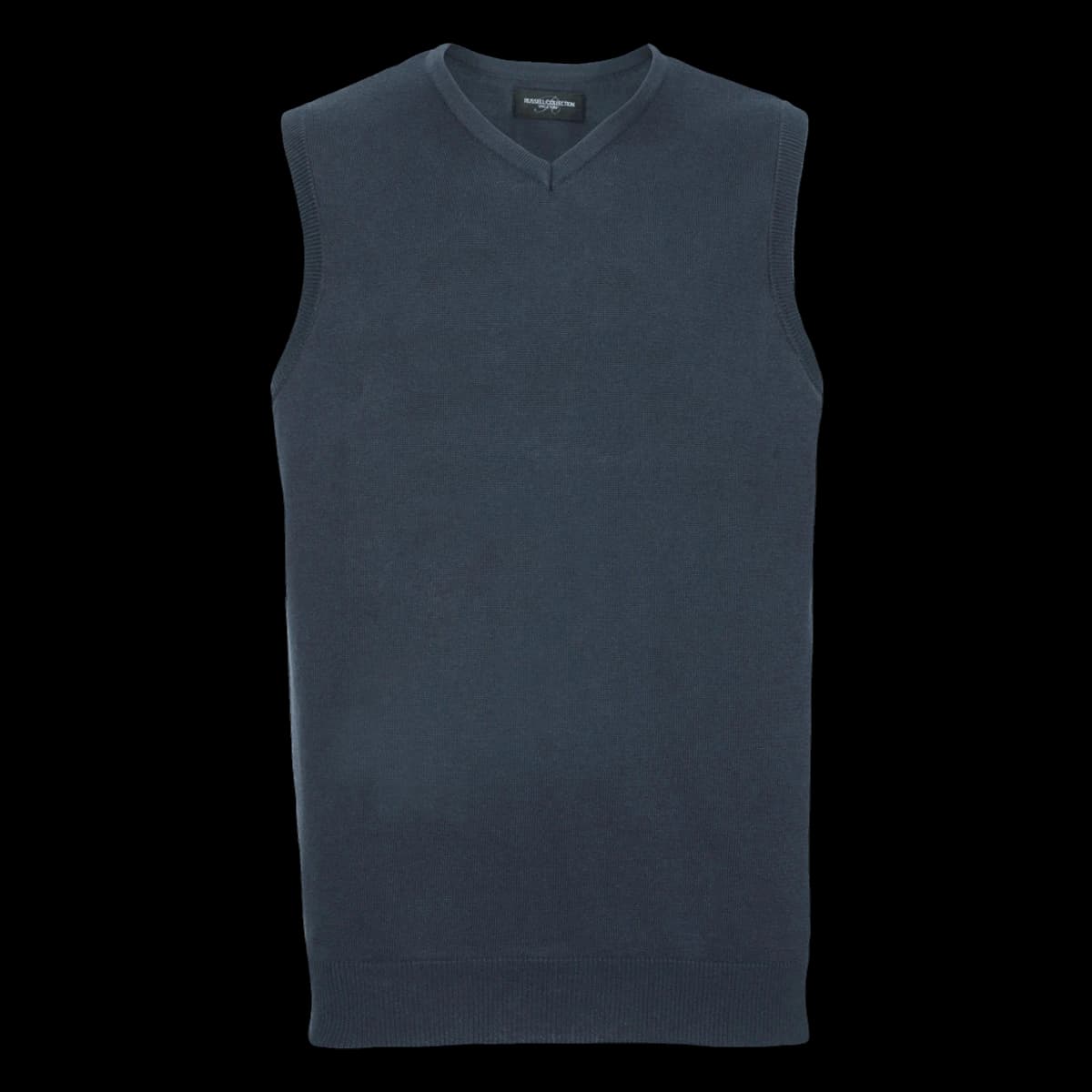 Russell Athletic Collection Sleeveless Cotton Acrylic V Neck Sweater — front