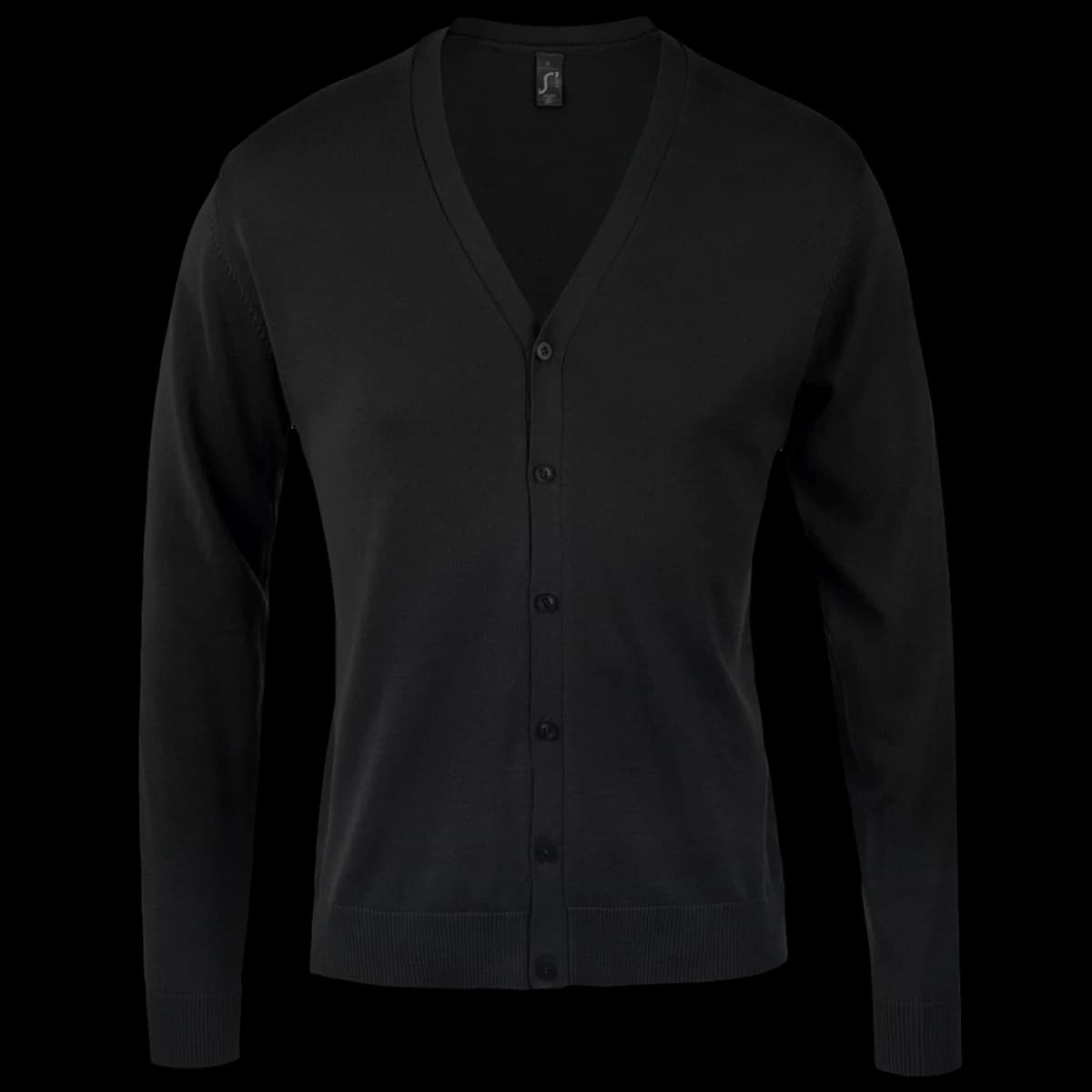 SOL'S Golden Cotton Acrylic V Neck Cardigan — front
