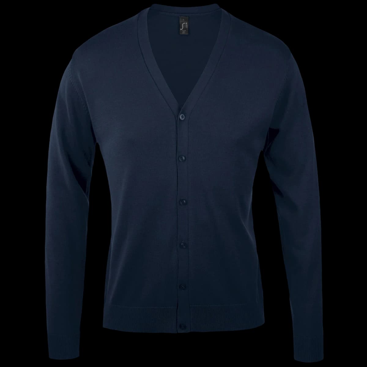 SOL'S Golden Cotton Acrylic V Neck Cardigan — front