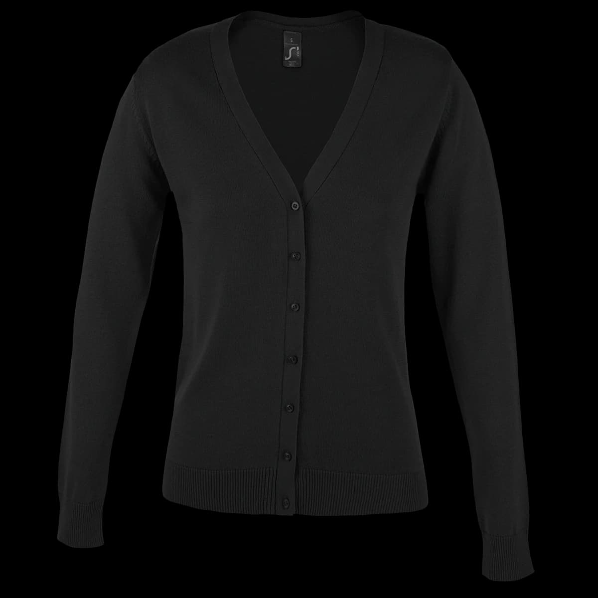 SOL'S Ladies Golden Cotton Acrylic V Neck Cardigan — front