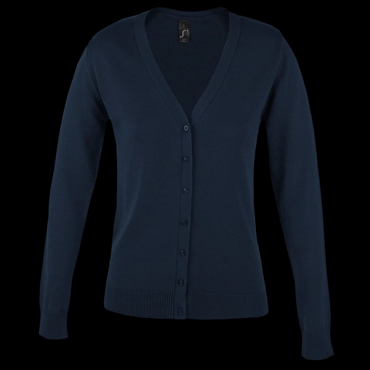 SOL'S Ladies Golden Cotton Acrylic V Neck Cardigan — front