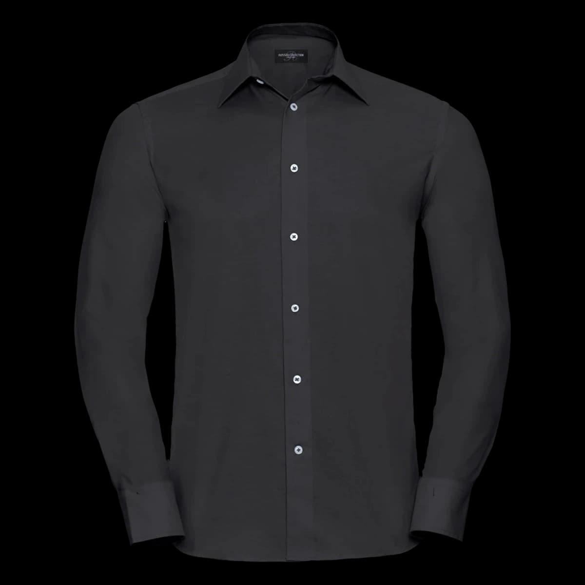 Russell Athletic Collection Long Sleeve Tailored Oxford Shirt — front
