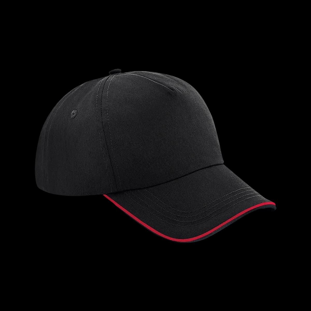 Beechfield Authentic Piped 5 Panel Cap — front
