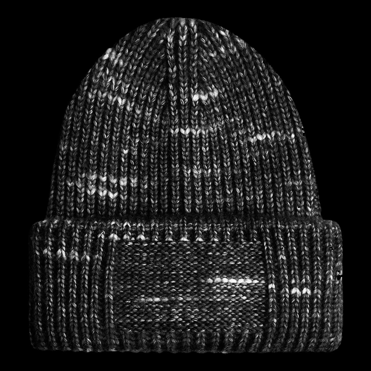 Beechfield Chunky Knitted Patch Beanie — front