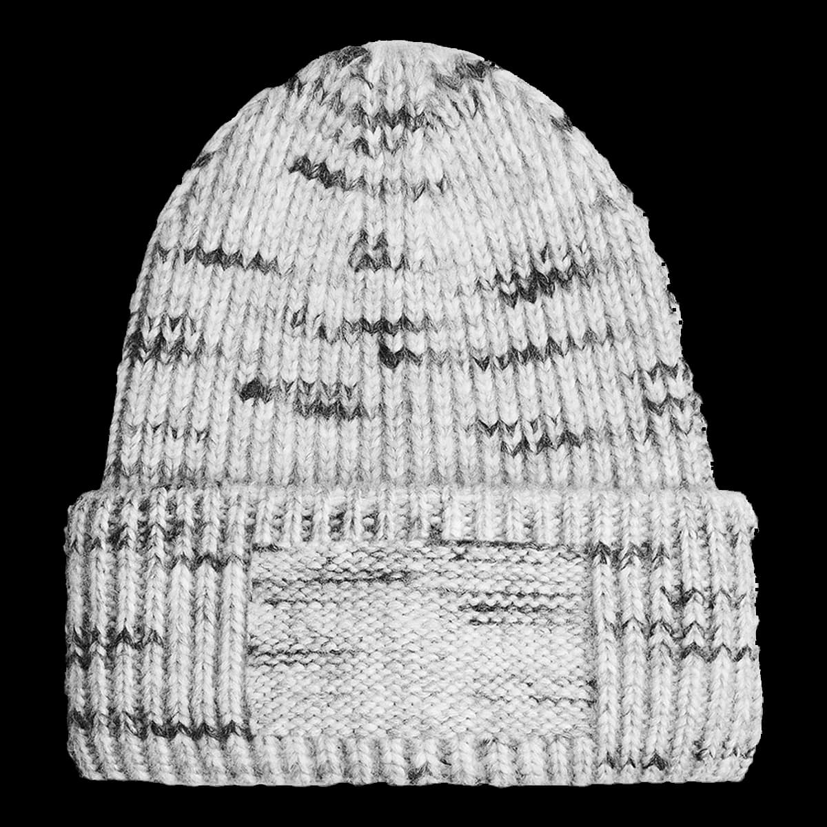 Beechfield Chunky Knitted Patch Beanie — front