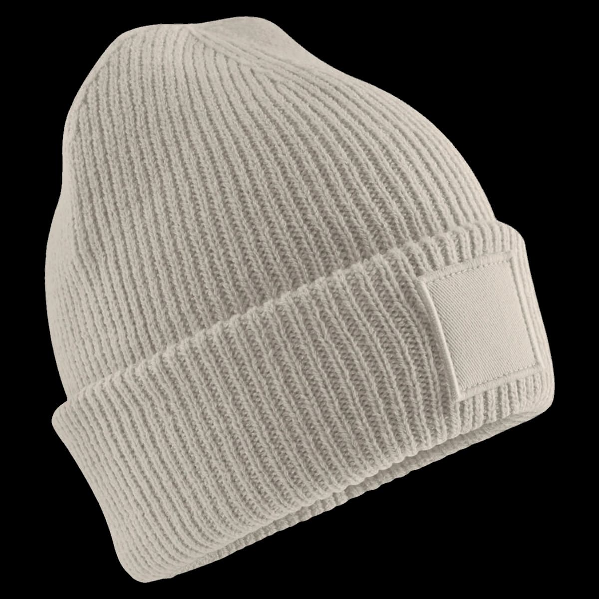 Beechfield Kids Deep Cuffed Tonal Patch Beanie — front