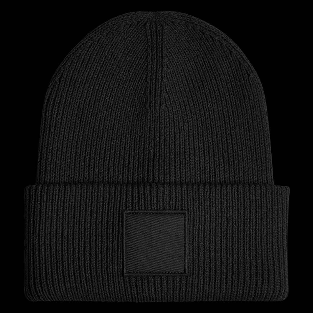 Beechfield Deep Cuff Tonal Patch Beanie — front
