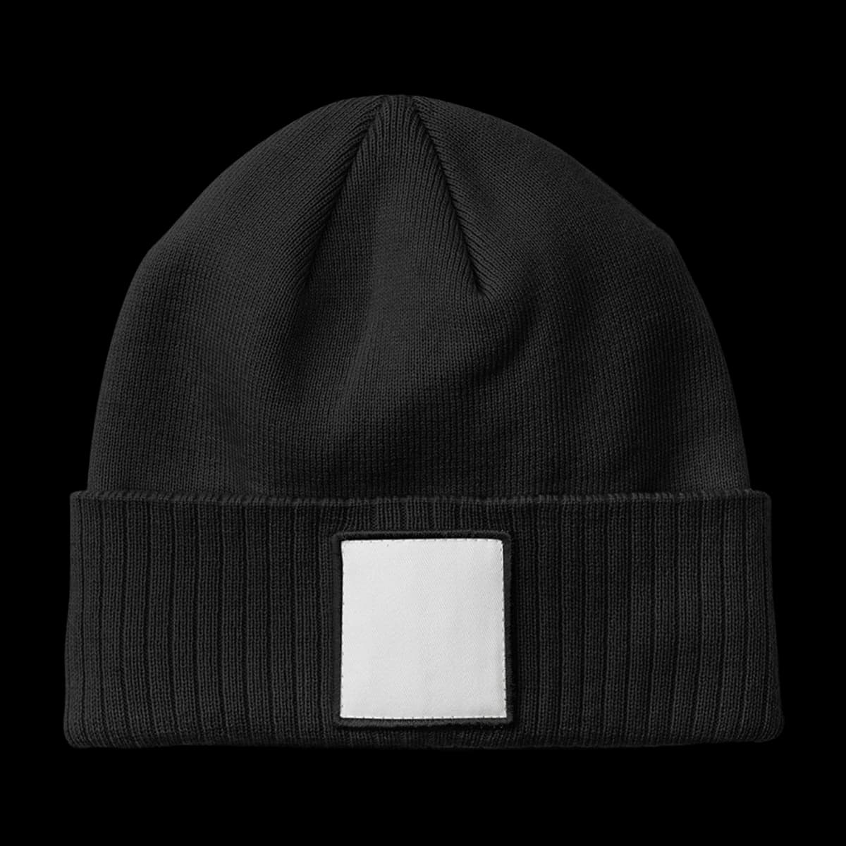 Beechfield Appliqué Patch Beanie — front