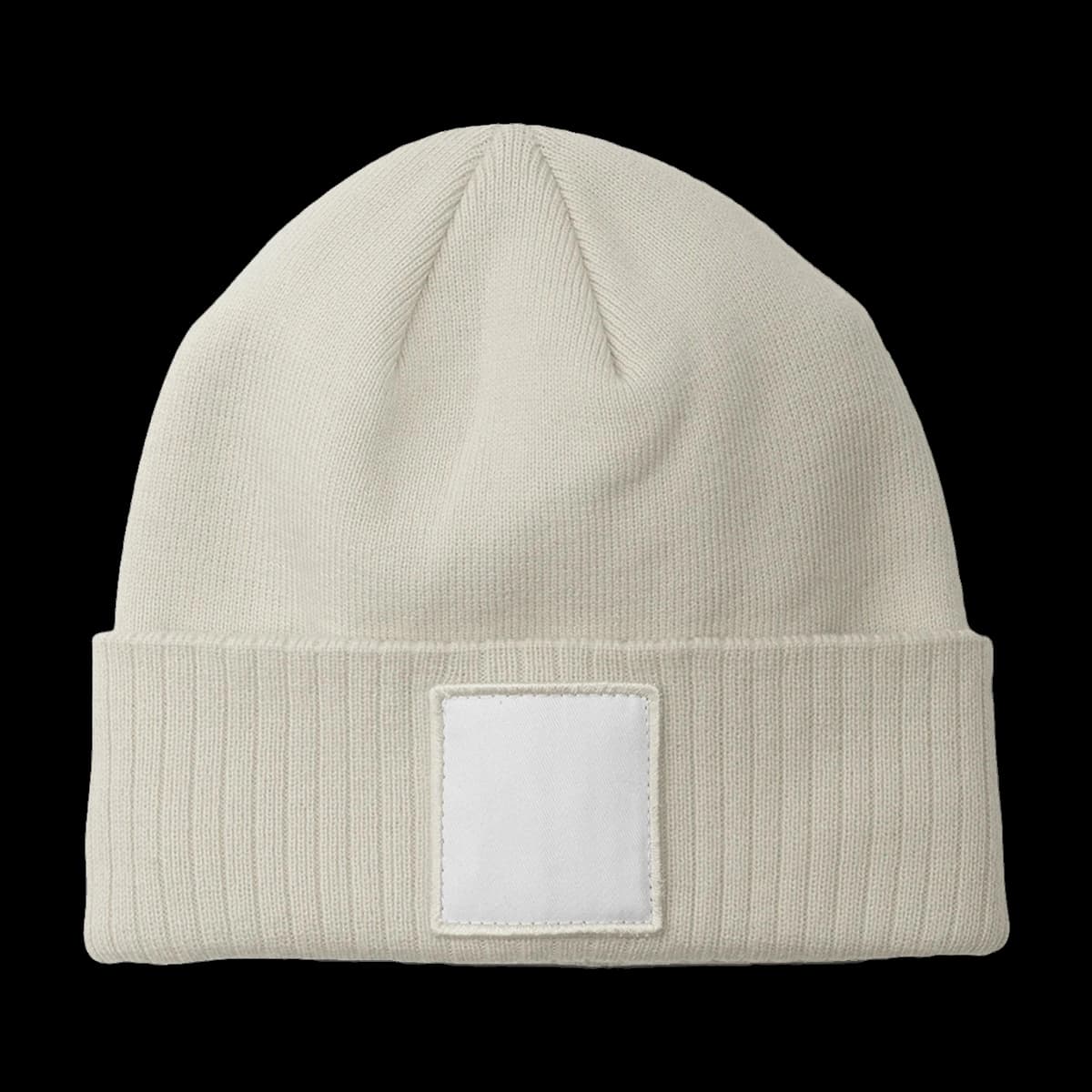 Beechfield Appliqué Patch Beanie — front