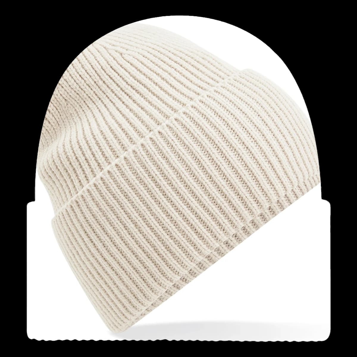 Beechfield Recycled Oversized Cuffed Beanie — front
