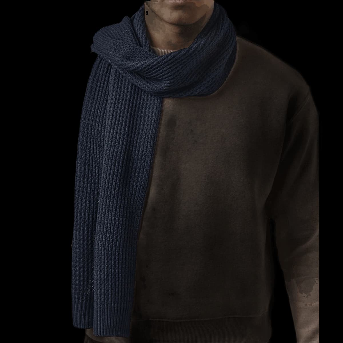 Beechfield Classic Waffle Knit Scarf — model