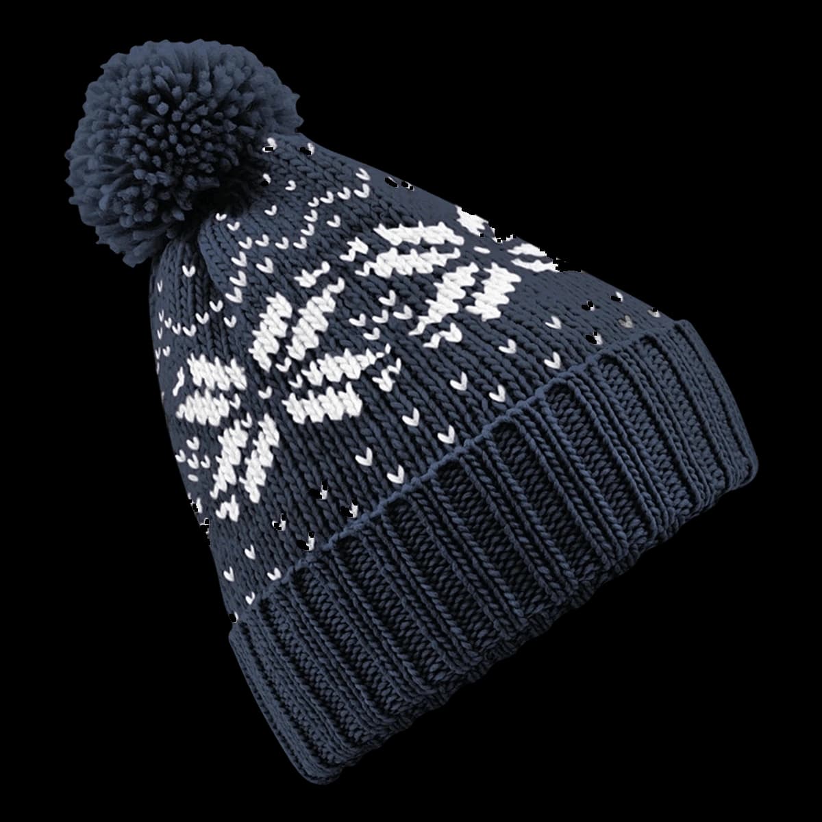 Beechfield Fair Isle Snowstar® Beanie — front