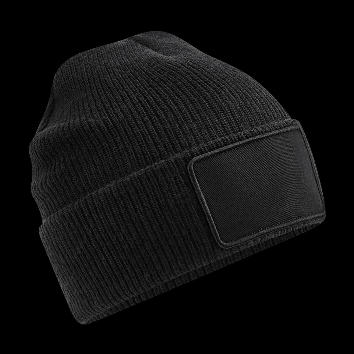 Beechfield Removable Patch Thinsulate™ Beanie — front