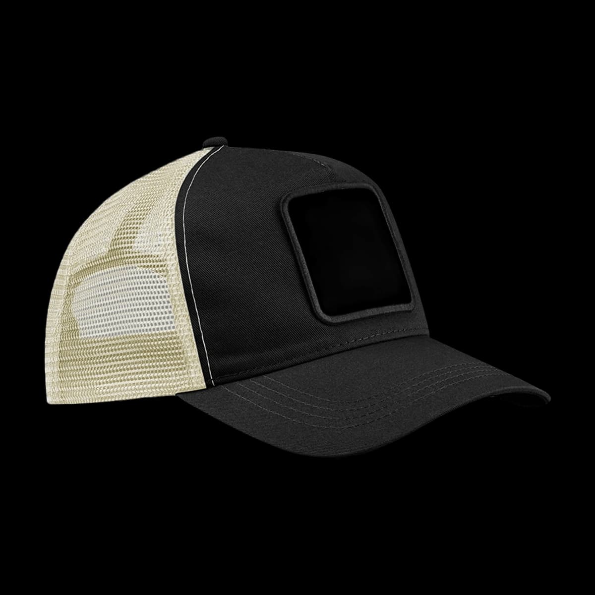 Beechfield Appliqué Patch 5 Panel Trucker Cap — front