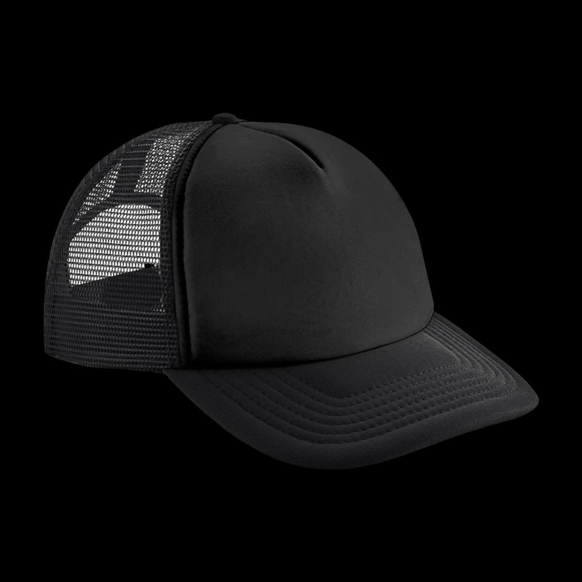 Beechfield Kids Vintage Snapback Trucker Cap — front