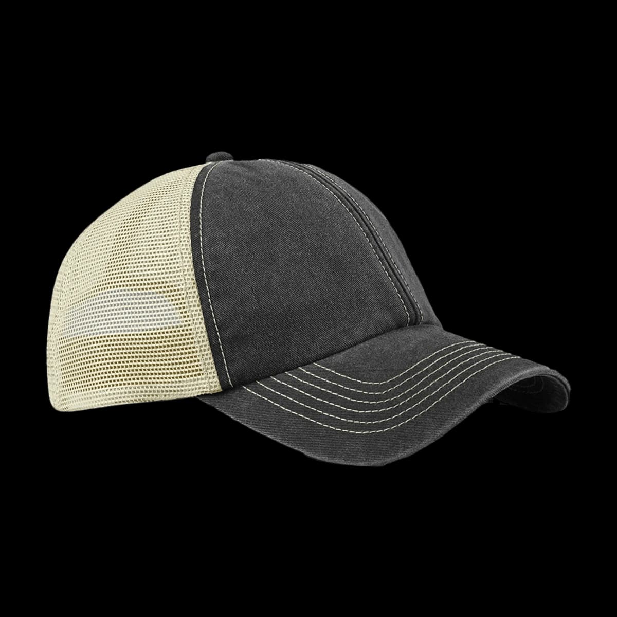 Beechfield 6 Panel Vintage Trucker Cap — front
