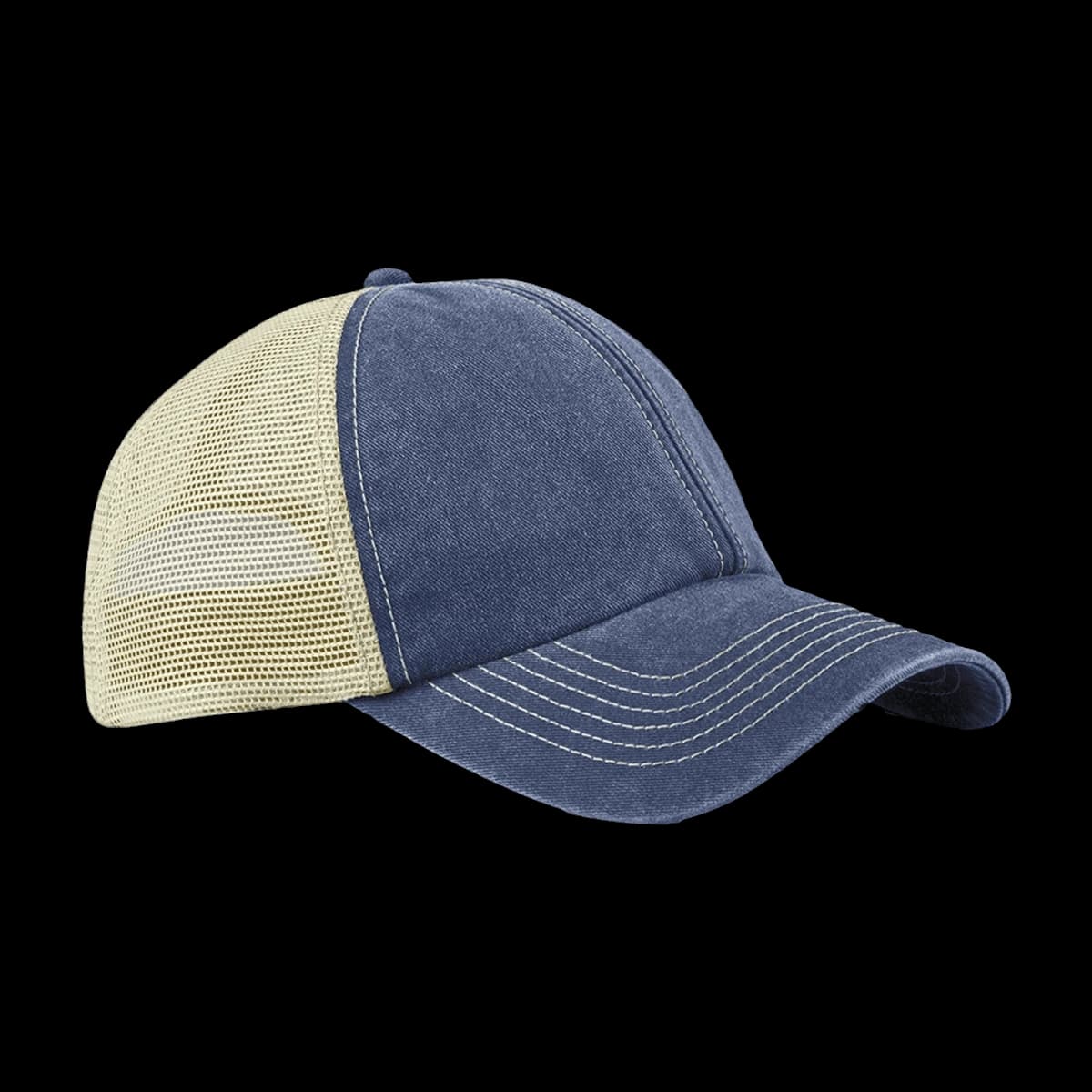 Beechfield 6 Panel Vintage Trucker Cap — front