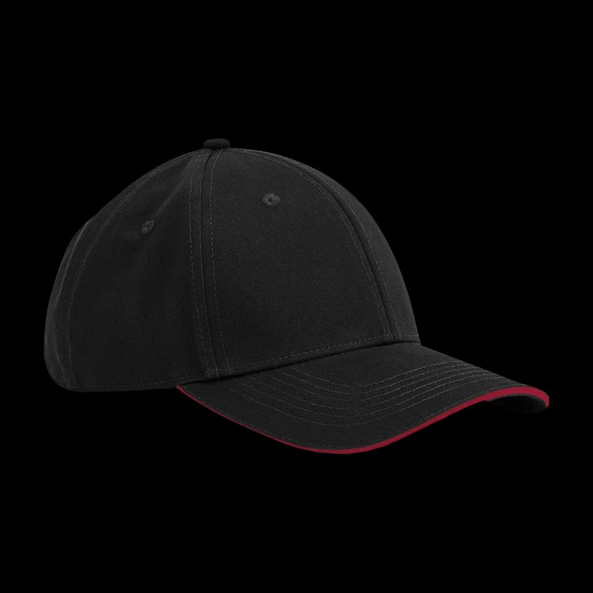 Beechfield EarthAware® Classic Organic Cotton 6 Panel Sandwich Peak Cap — front