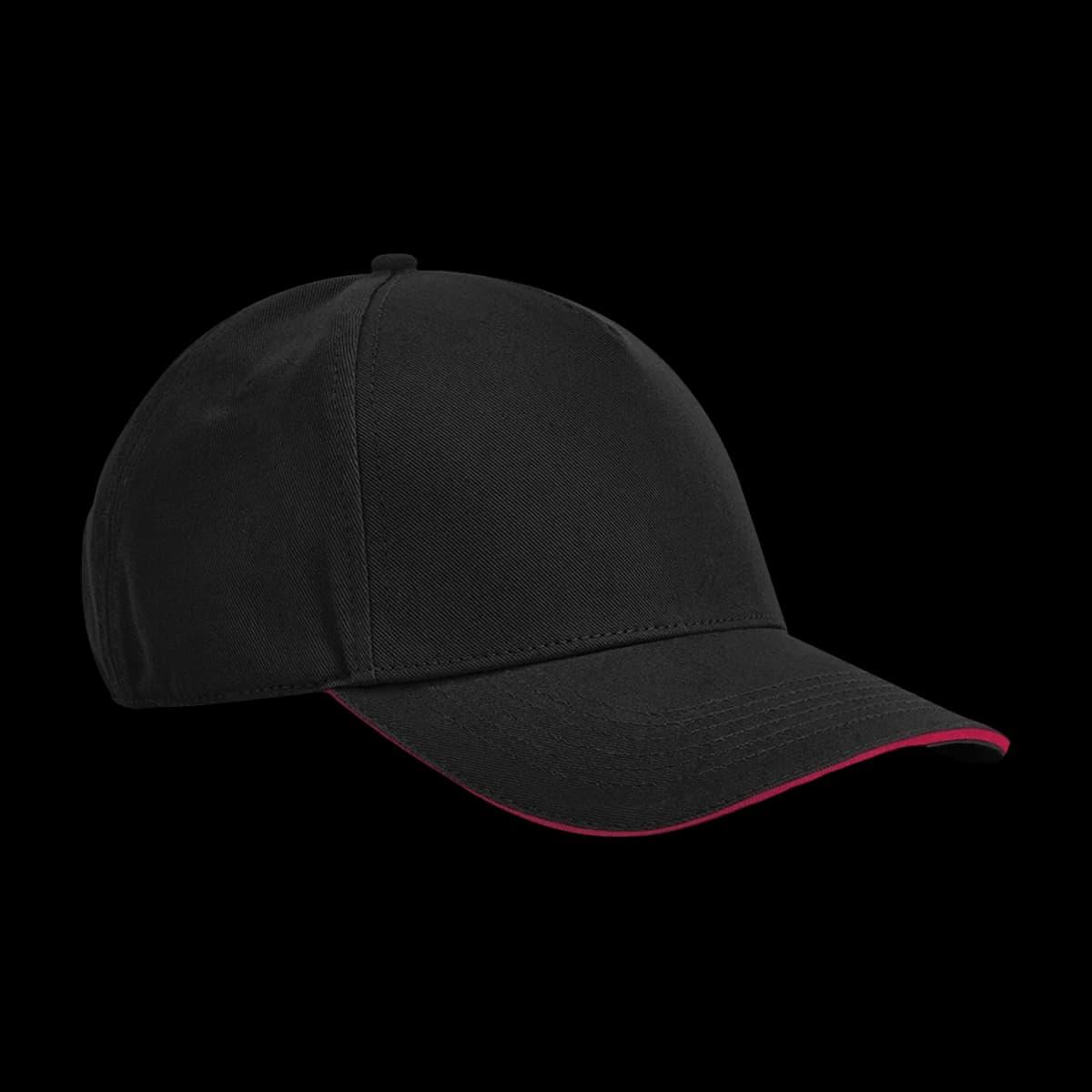 Beechfield EarthAware® Classic Organic Cotton 5 Panel Sandwich Peak Cap — front