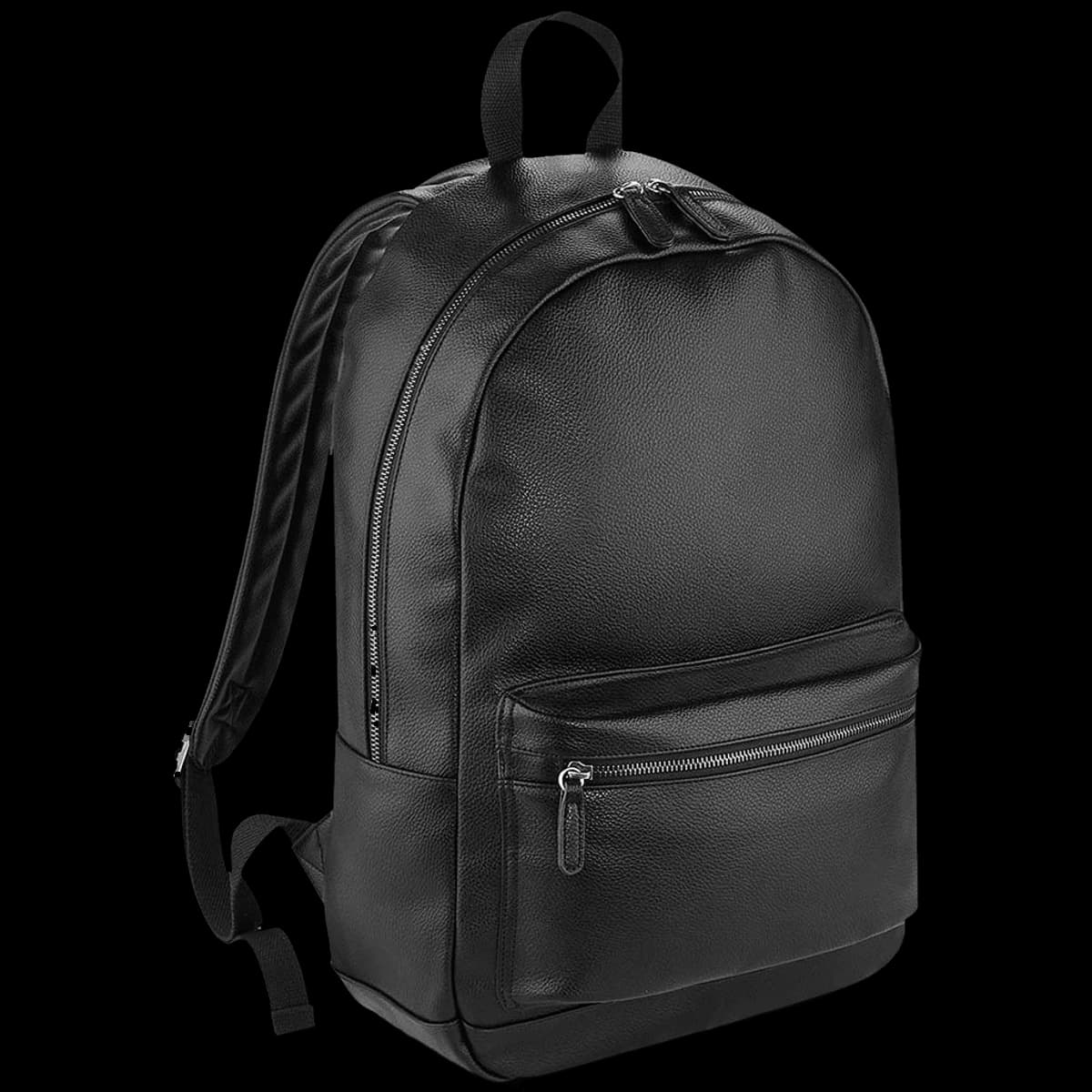 BagBase Faux Leather Backpack — front
