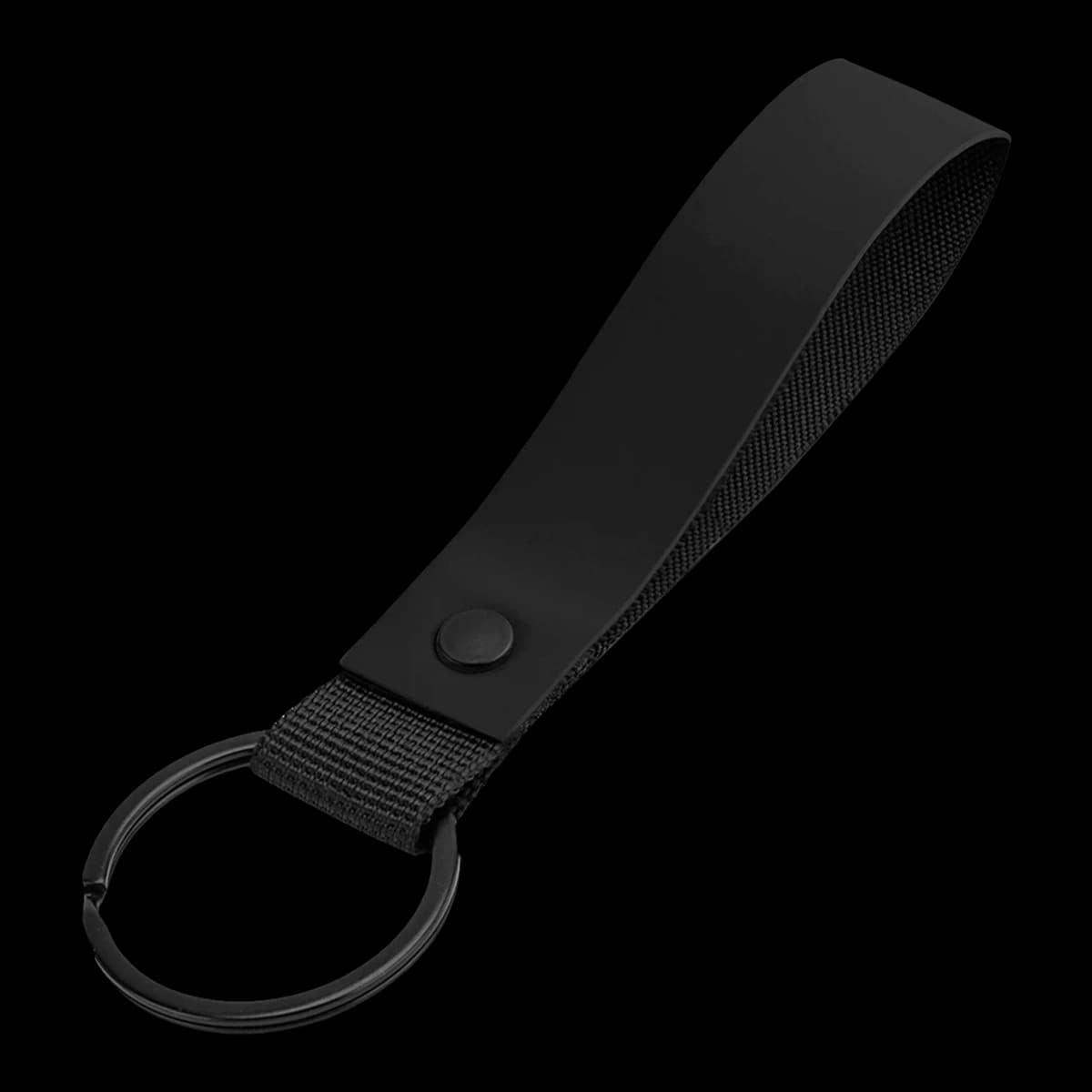 BagBase Matte PU Key Ring — front