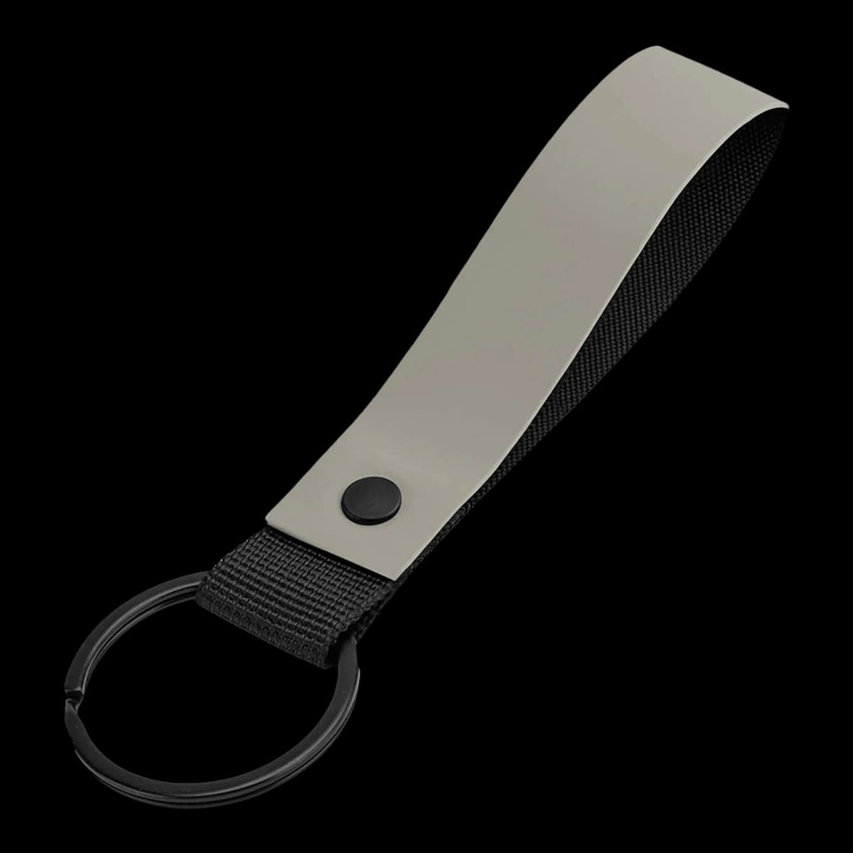 BagBase Matte PU Key Ring — front