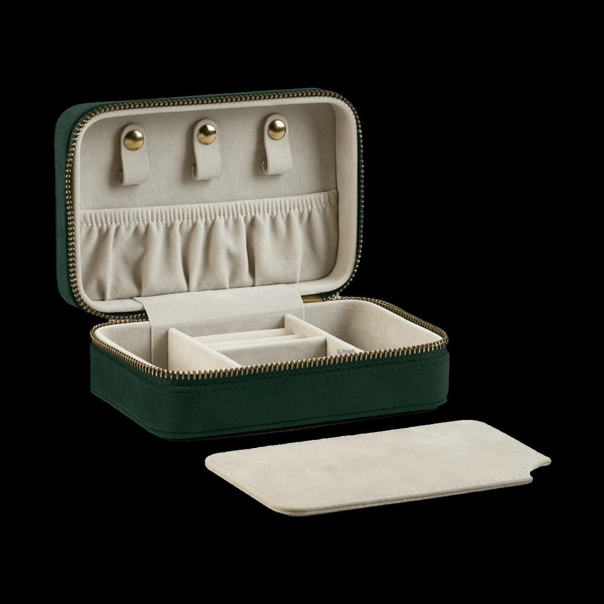 BagBase Velvet Travel Jewellery Box — front