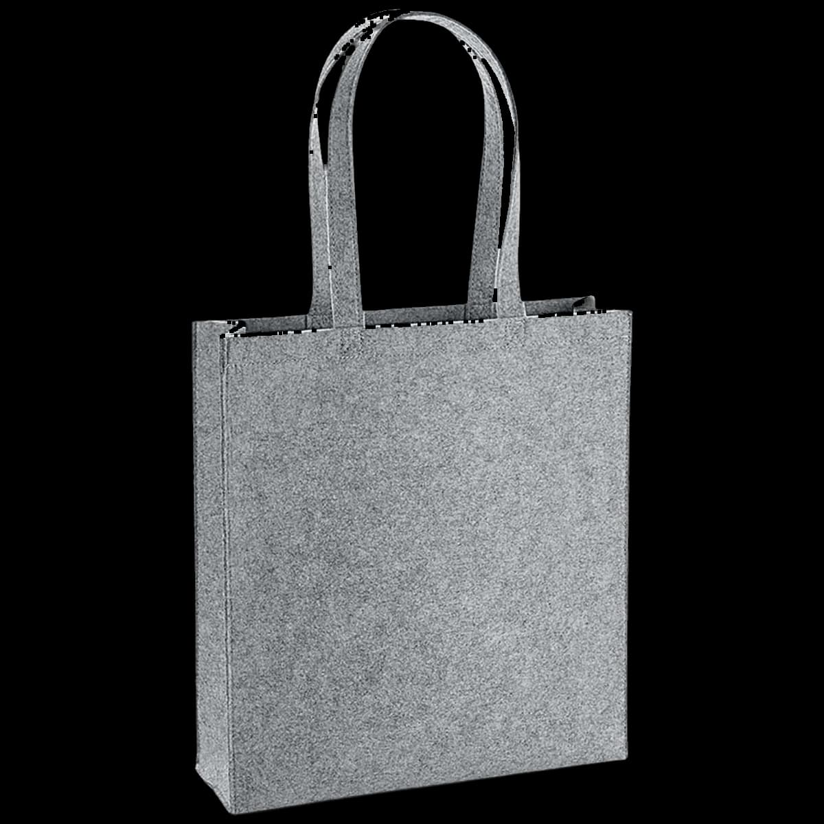 BagBase Felt Tote Bag — front