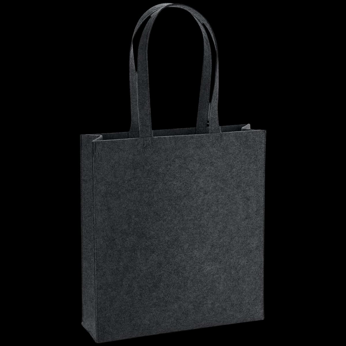 BagBase Felt Tote Bag — front