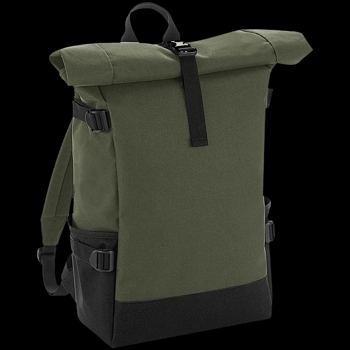 BagBase Block Roll-Top Backpack — front