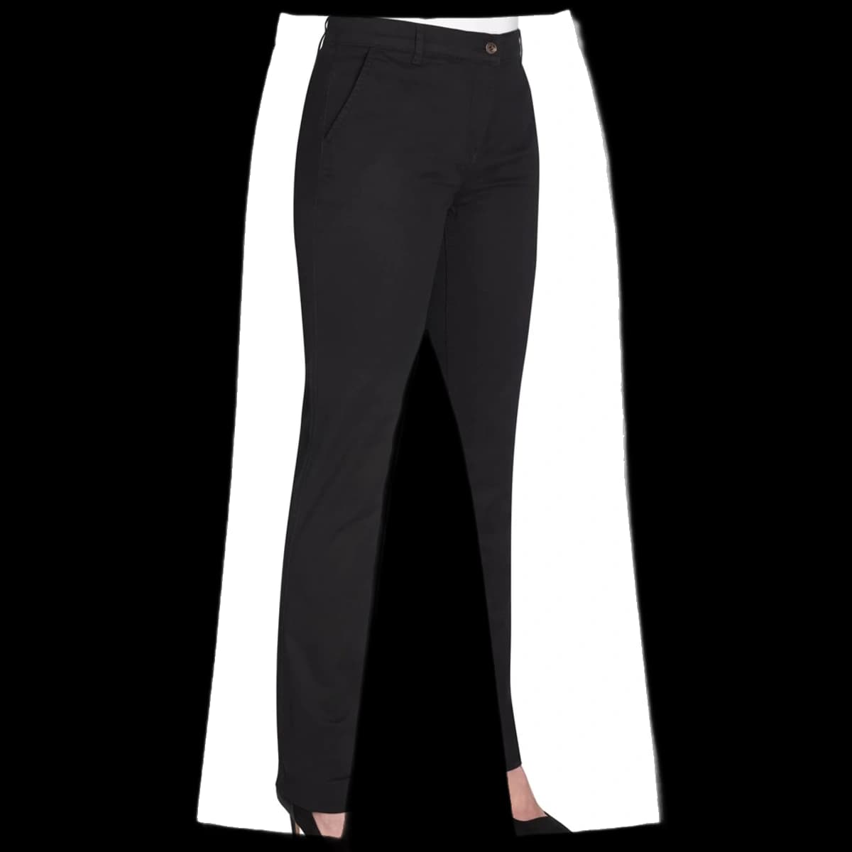 Brook Taverner Ladies Liberty Slim Leg Chino Trousers — front