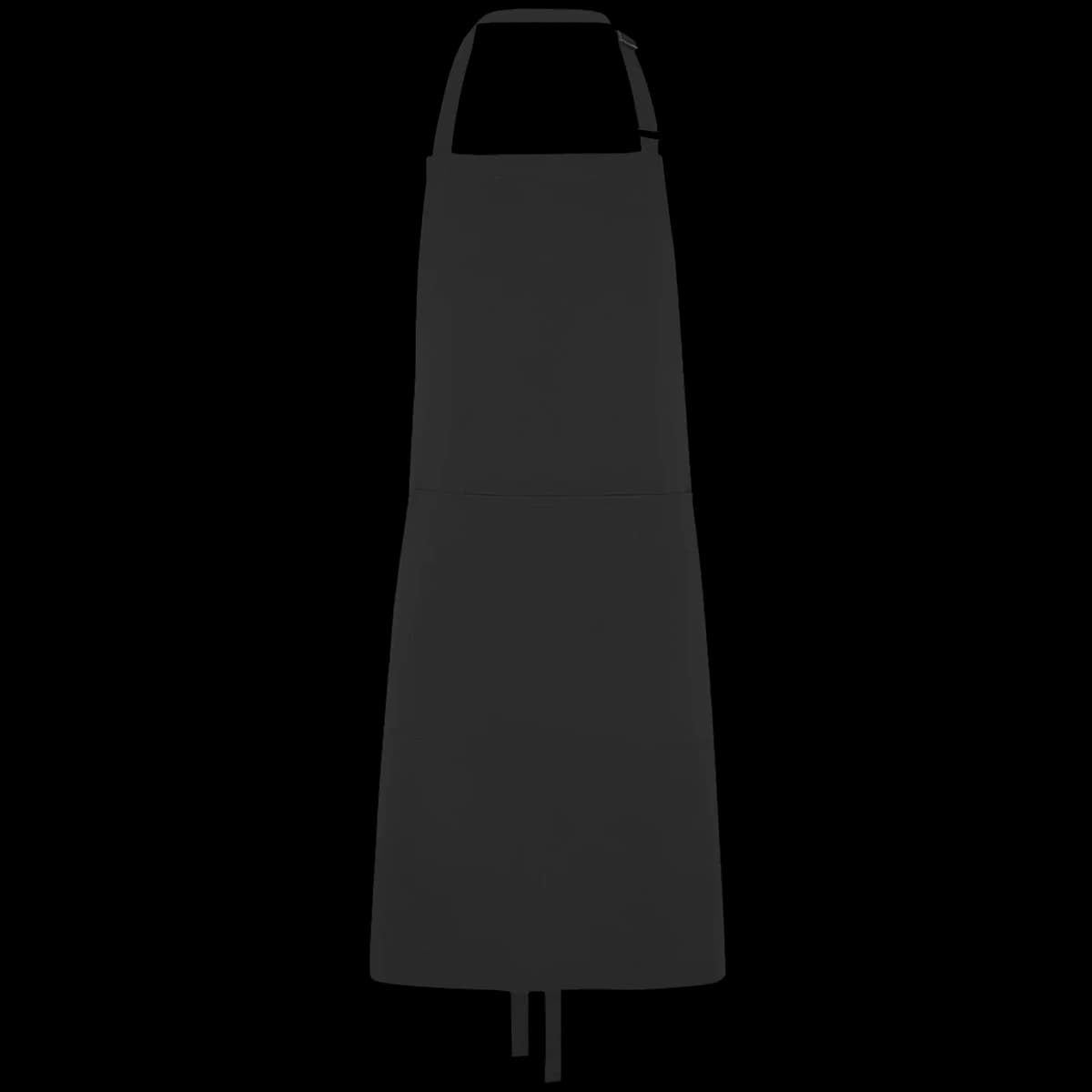 Dennys Polyester Bib Apron with Pocket — front